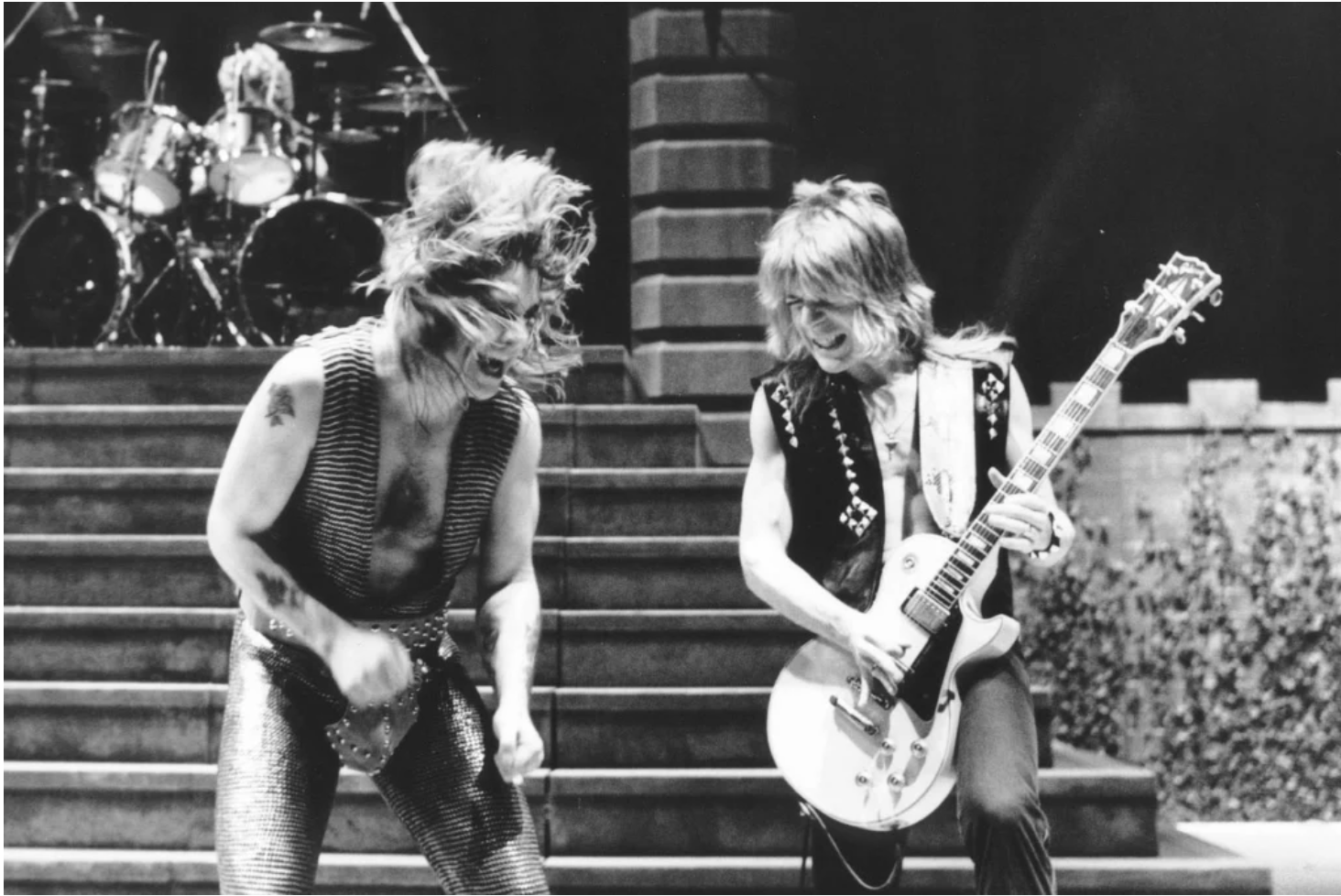 Ozzy Osbourne & Randy Rhoads on stage